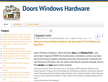 Tablet Screenshot of doorswindowshardware.com
